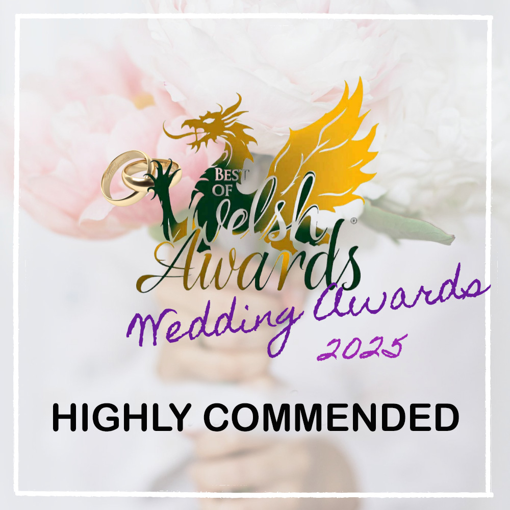 Award for Highly Commended @ the Best of Welsh Wedding Awards 2023'